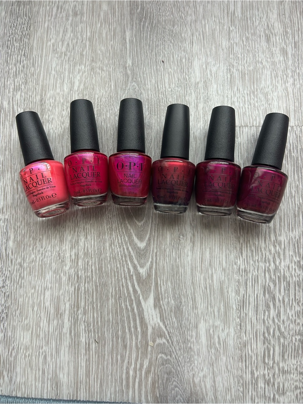 OPI Set - Bright Pink to Deep Berry Shades